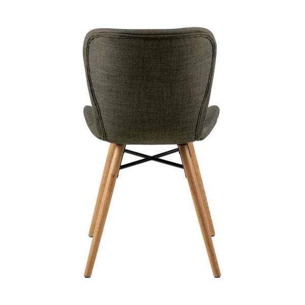 Zaļi polsterēti pusdienu krēsli (2 gab.) Batilda – Actona-image-3