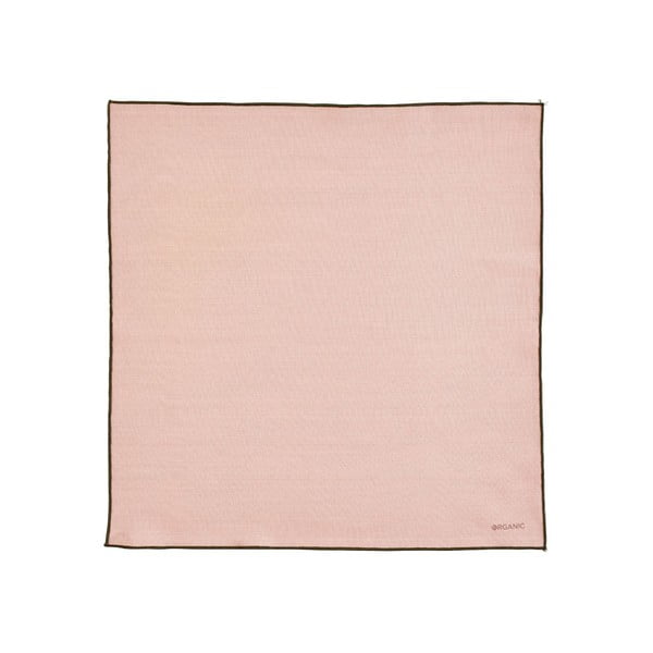 2 rozā kokvilnas salvešu komplekts Södahl Organic, 50 x 50 cm