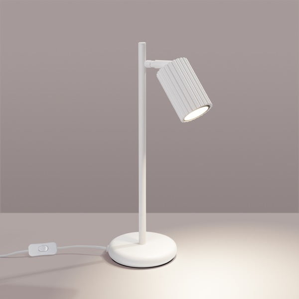 Balta galda lampa (augstums 43 cm) Gleam – Sollux-image-2