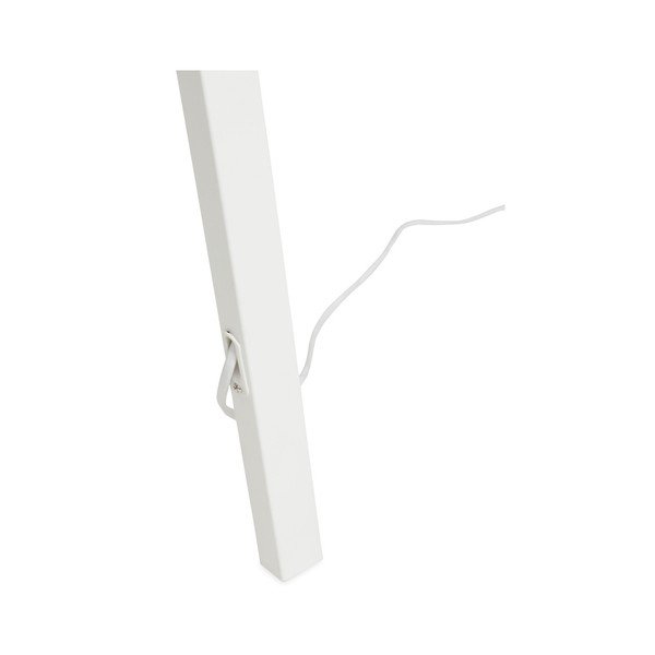 Kokoon Trivet stāvlampa ar baltu struktūru un pelēku abažūru-image-3