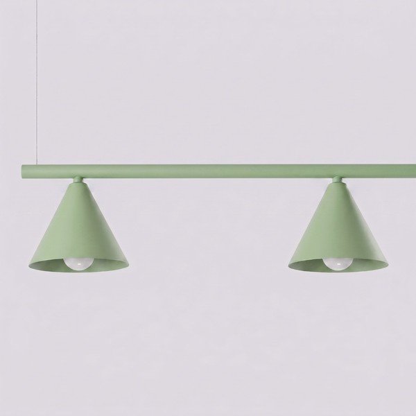 Salvijas zaļa tērauda piekaramā lampa Zylo – Sollux-image-3