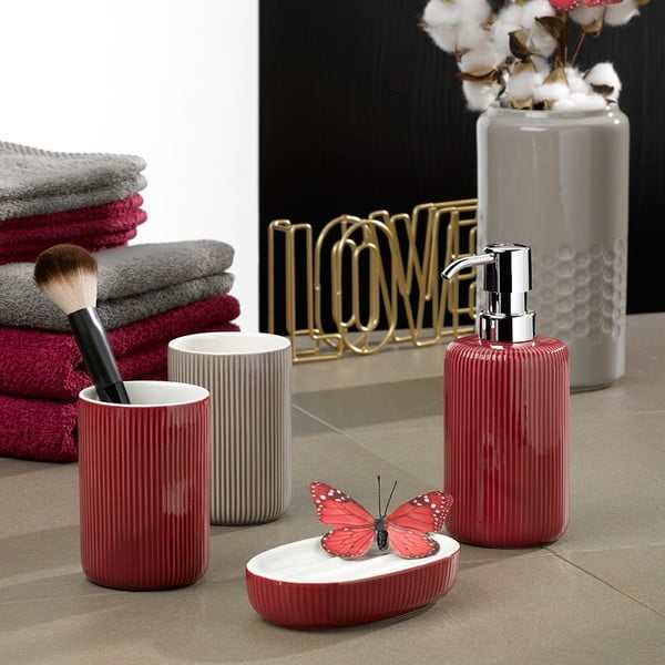 Sarkans keramikas ziepju dozators Kela Ava-image-1