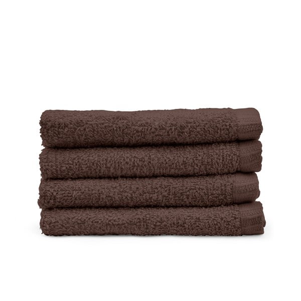 Brūni ātri žūstoši kokvilnas dvieļi (4 gab.) 30x30 cm Quick Dry – Catherine Lansfield