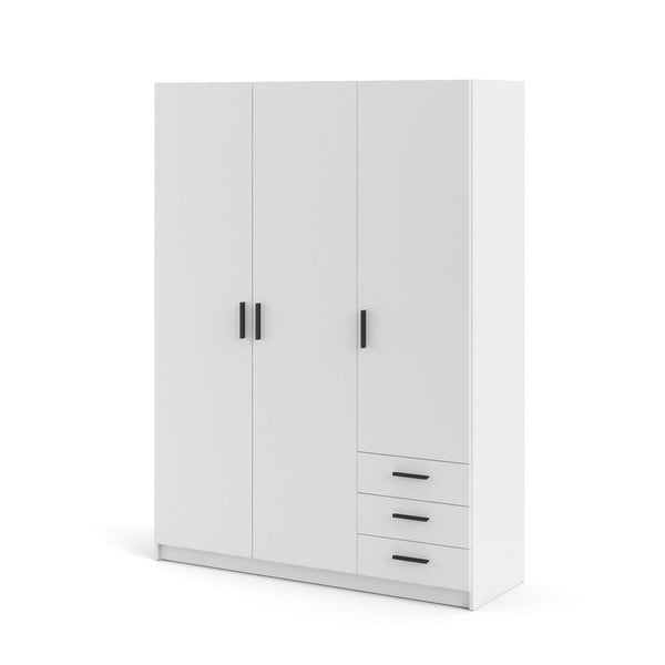 Balts drēbju skapis 147x200 cm Sprint – Tvilum-image-4