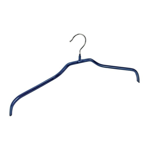 2 zilu neslīdošo pakaramo komplekts Wenko Hanger Slim Clothes Hangers