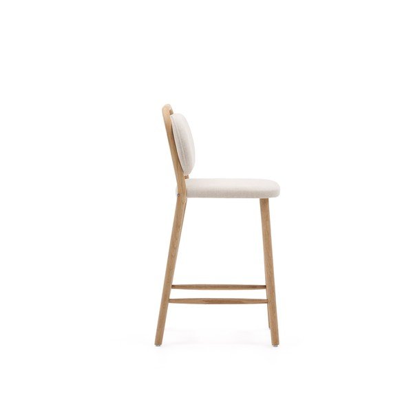 Bēšs bāra krēsls (sēdekļa augstums 66 cm) Helda – Kave Home-image-4