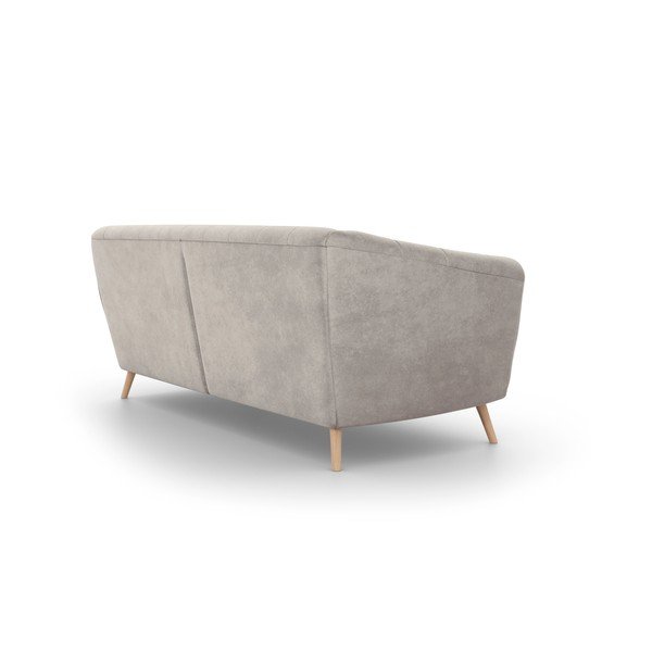 Bēšs samta dīvāns Interieurs 86 Étoile, 210 cm-image-3