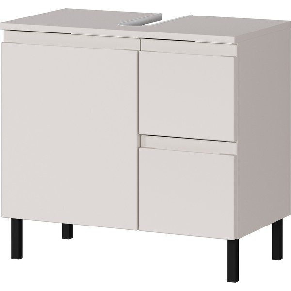 Krēmkrāsas zems skapītis zem izlietnes 60x56 cm Salinas – Germania-image-2