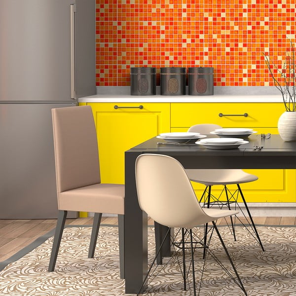 9 dekoratīvo sienas uzlīmju komplekts Ambiance Mosaics, 10 x 10 cm-image-2