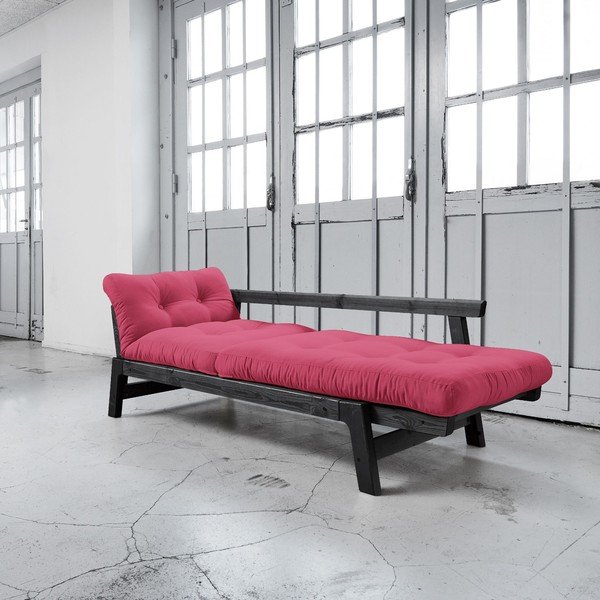Dīvāns gulta Karup Step Black/Magenta-image-3