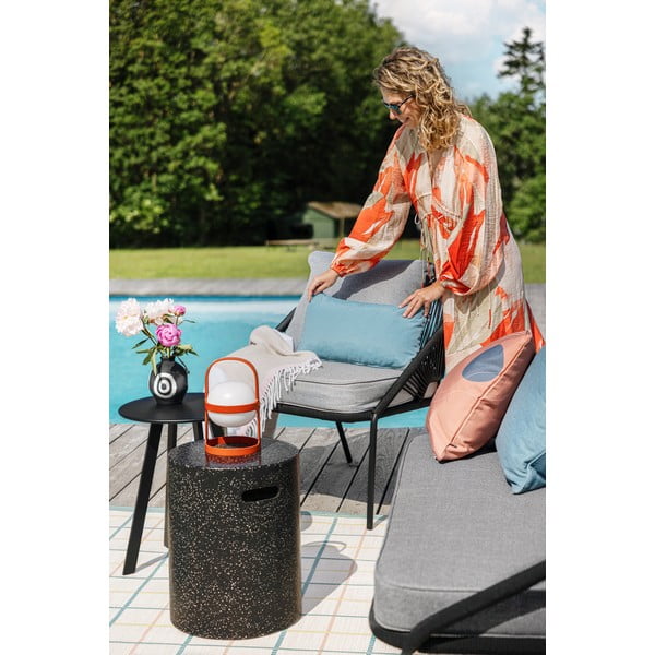 Melns divvietīgs dārza dīvāns Bonami Selection North-image-2