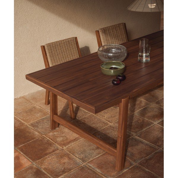 Dārza ēdamgalds ar akācijas koka galda virsmu 100x200 cm Itani – Kave Home-image-3