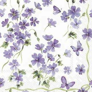 Papīra salvetes (20 gab.) Purple Spring – IHR