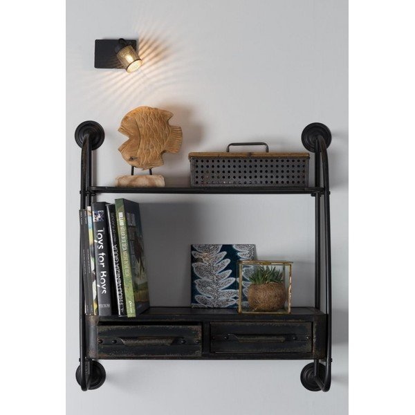 Sienas plaukts ar atvilktni White Label Feng-image-4