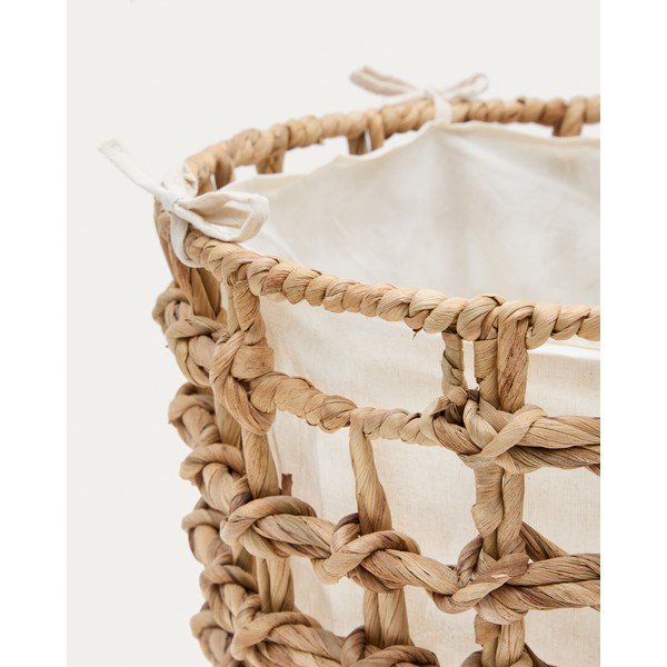 Uzglabāšanas grozi (2 gab.) no ūdens hiacintes ø 38x38 cm Dilam – Kave Home-image-3