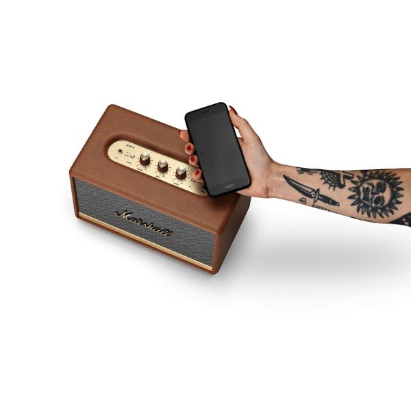 Brūns skaļrunis ar Bluetooth savienojumu Marshall Acton II-image-3