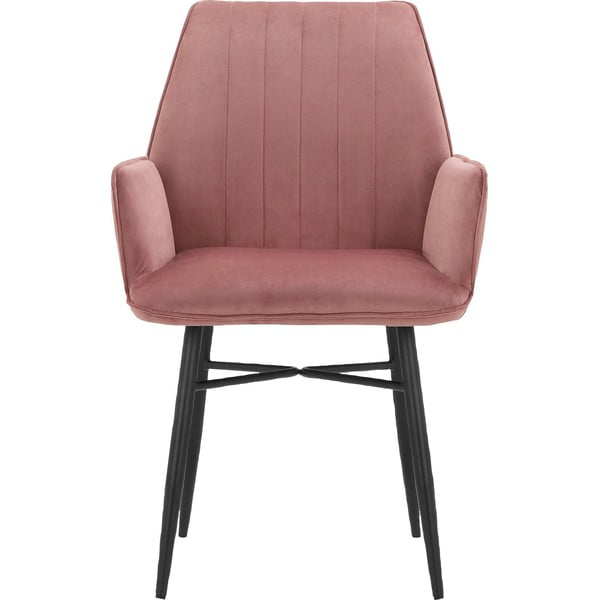 Gaiši rozā polsterēti ēdamistabas krēsli (2 gab.) Anzo – Støraa-image-2