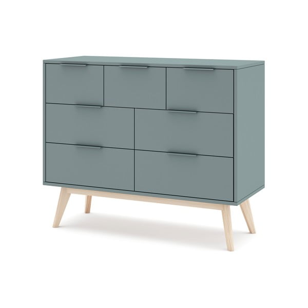 Dūmakaini zaļa kumode 120x83x40 cm Pisco – Marckeric-image-3