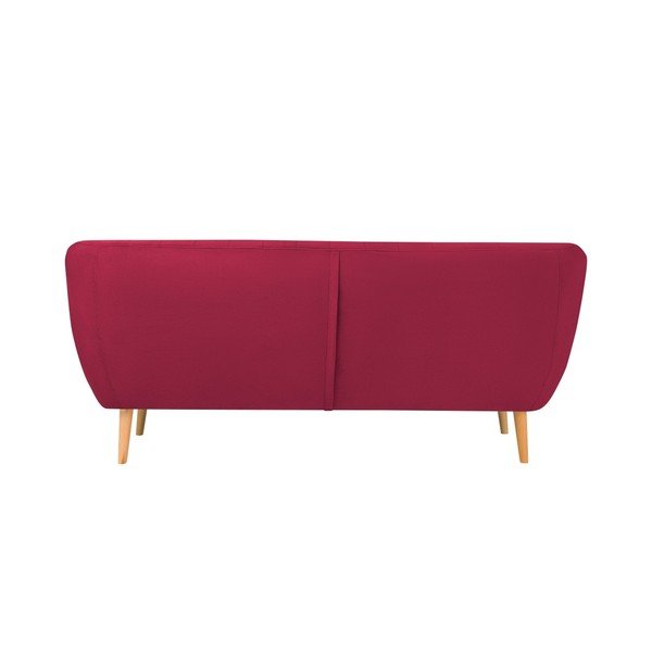 Tumši rozā samta dīvāns Mazzini Sofas Sardaigne, 188 cm-image-3