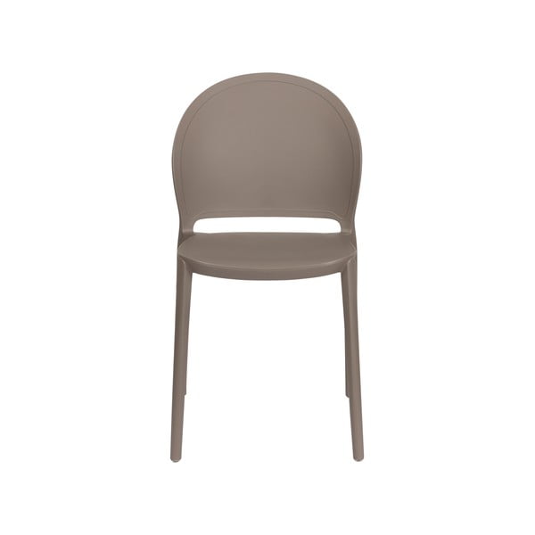 Brūni plastmasas dārza krēsli (4 gab.) Sjoerd – White Label-image-2