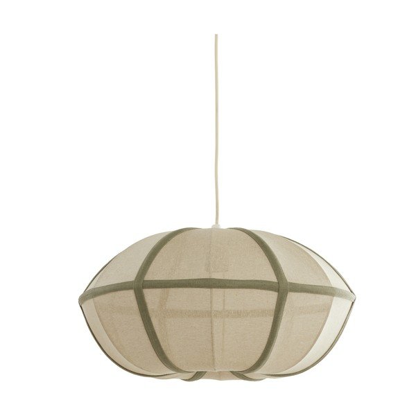 Krēmkrāsas piekaramā lampa ar auduma abažūru Mirelys – Light & Living