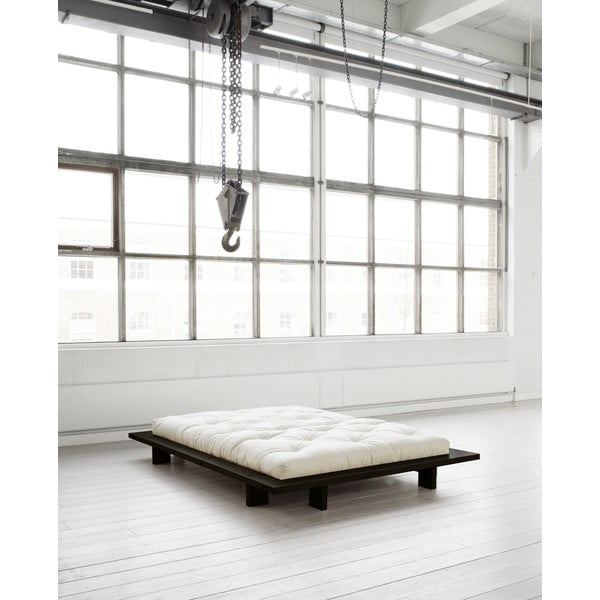 Melna divguļamā gulta ar režģi 140x200 cm Japan – Karup Design-image-4