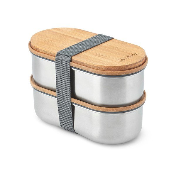 Pusdienu kārba 2x kastes ar nodalījumiem Bento – Black + Blum-image-3