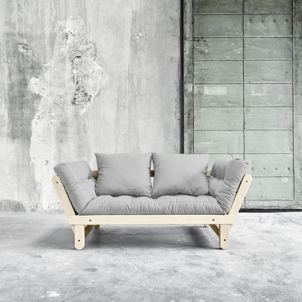 Dīvāns gulta Karup Beat Natural/Light Grey