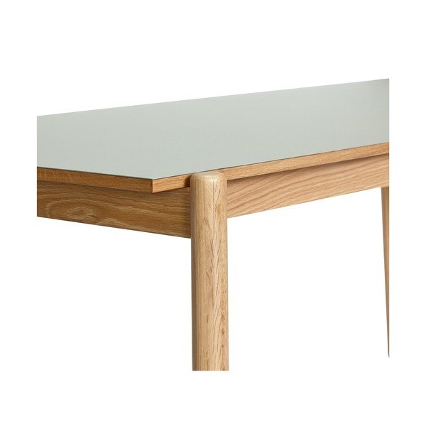 Ozola masīvkoka ēdamgalds 107x190 cm Oblique – Hübsch-image-3