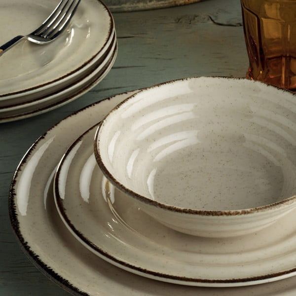 Bēšs porcelāna trauku komplekts (24 gab.) Kütahya Porselen Basis-image-1