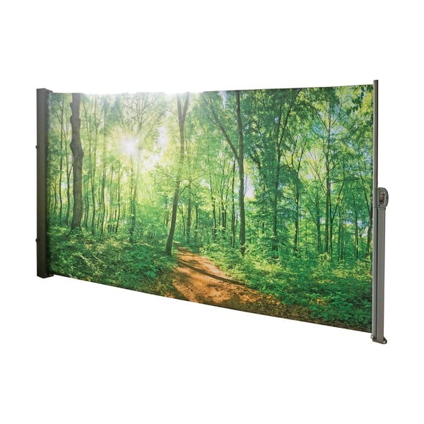 Zaļš metāla/tekstila balkona aizslietnis 300x160 cm – Garden Pleasure-image-2