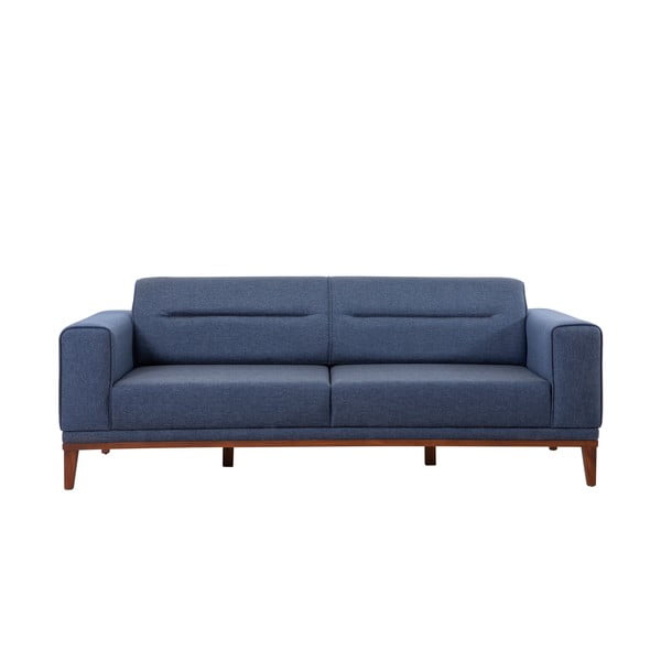 Tumši zils izvelkamais dīvāns 223 cm Liones – Artie