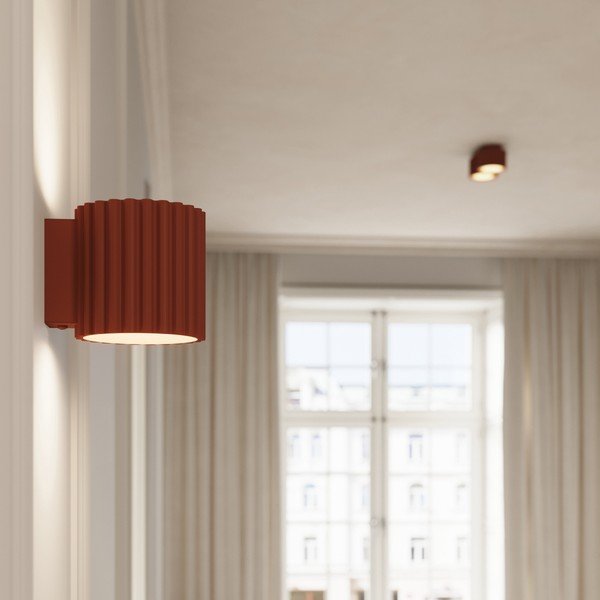 Terakotas oranža metāla prožektora tipa lampa ø 10 cm Zora – Sollux-image-3