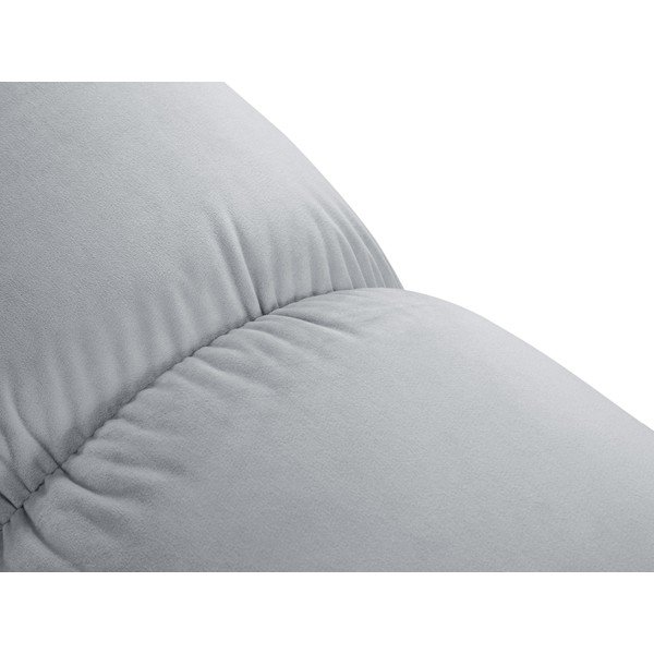 Gaiši zils samta kāju soliņš Bellis – Micadoni Home-image-1