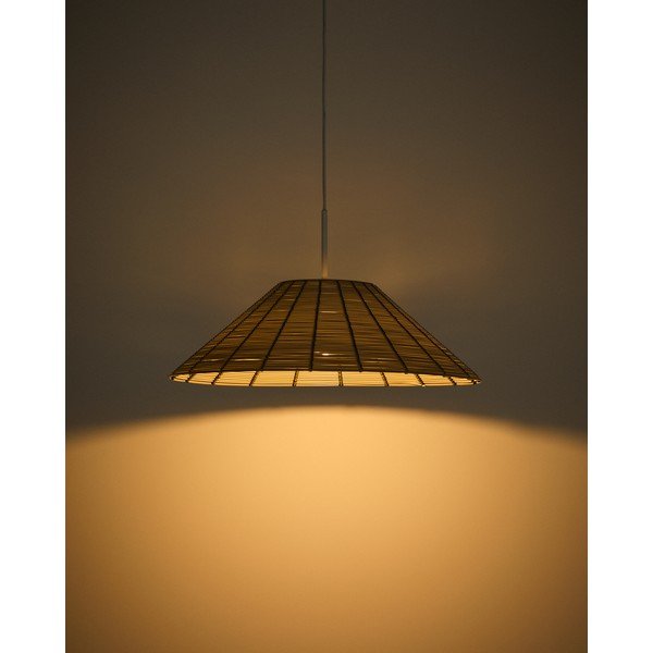 Bēšs mākslīgās rotangpalmas abažūrs ø 50 cm Saranella – Kave Home-image-2
