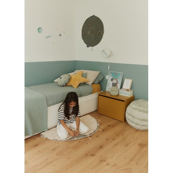 Krēmkrāsas mazgājams/ar rokām darināts kokvilnas apaļš paklājs ø 100 cm Moon Multishape – Lorena Canals-image-4