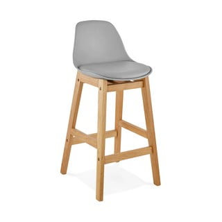 Pelēks bāra krēsls Kokoon Elody, augstums 86,5 cm