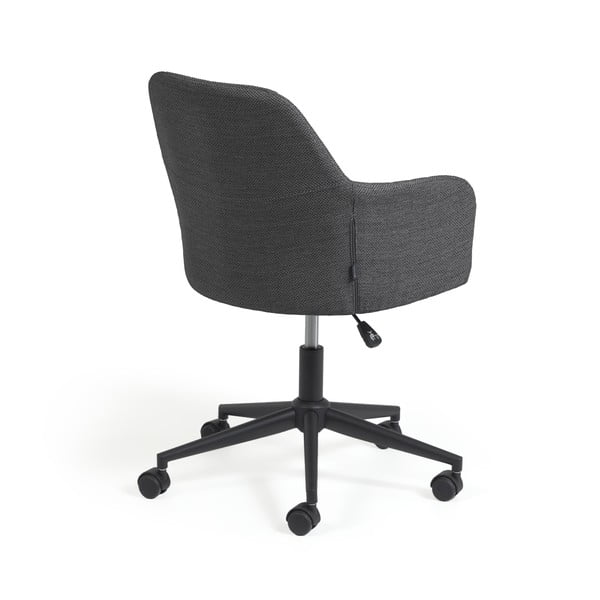 Tumši pelēks biroja krēsls Kave Home Madina-image-4