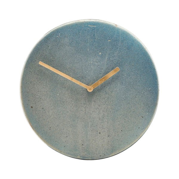 Pelēks un zils House Doctor Metro sienas pulkstenis, ⌀ 22 cm