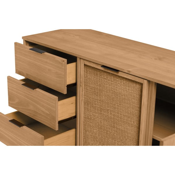 Priedes masīvkoka kumode 130x80 cm Natasha – Marckeric-image-3