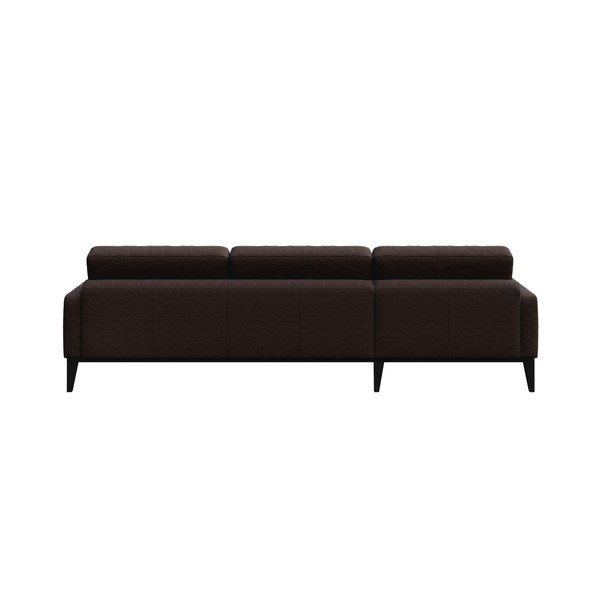 Brūns stūra dīvāns MESONICA Musso Tufted, labais stūris-image-3