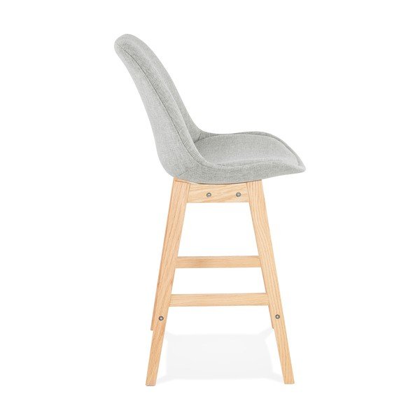 Pelēks bāra krēsls Kokoon QOOP Mini, sēdekļa augstums 65 cm-image-2