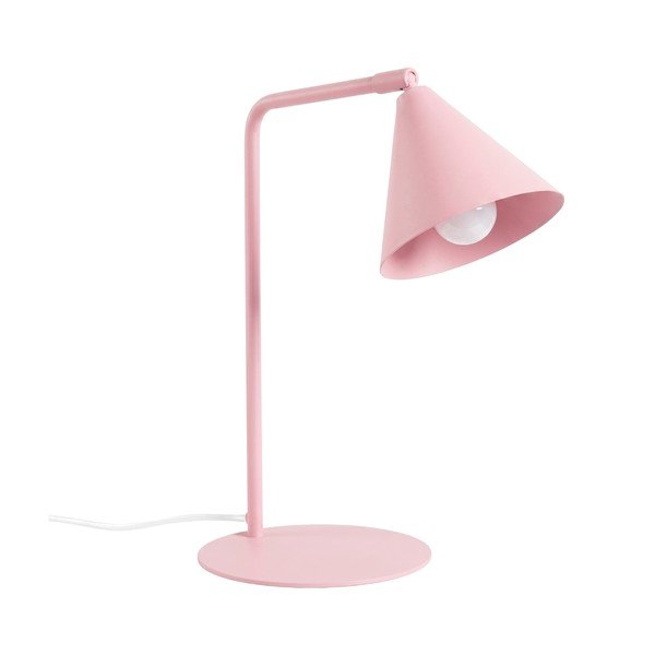 Rozā tērauda galda lampa ar saliekamu konstrukciju (augstums 35 cm) Zylo – Sollux