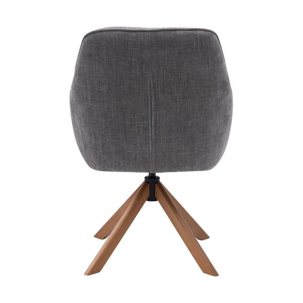 Pelēki polsterēti ēdamistabas krēsli (2 gab.) Avola – Unique Furniture-image-2