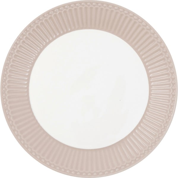 Balti rozā keramikas šķīvis Green Gate Alice, ø 23 cm