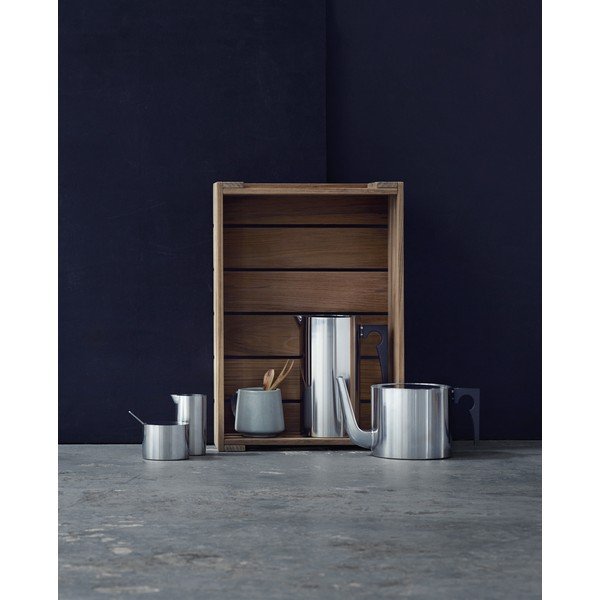 Sudraba krāsas nerūsējošā tērauda tējkanna 1,25 l Arne Jacobsen – Stelton-image-2