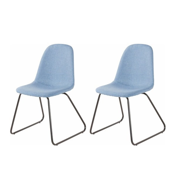 2 zilu ēdamistabas krēslu komplekts Støraa Colombo
