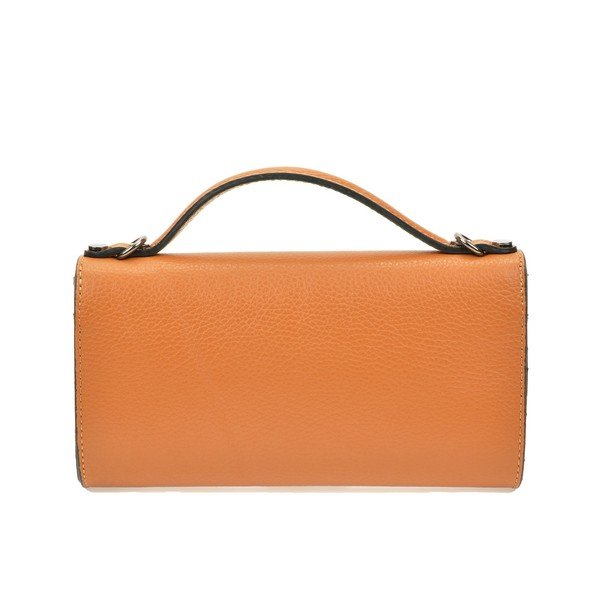 Brūna sieviešu ādas rokassomiņa Roberta M Pisa-image-3