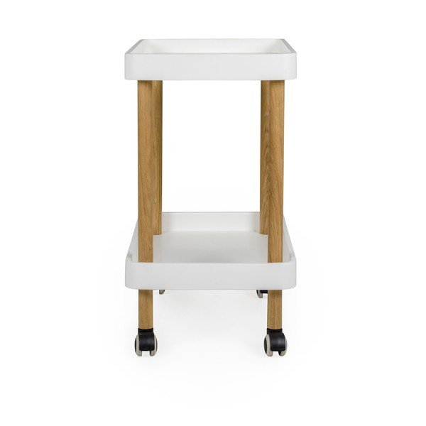 Balts servēšanas rati uz riteņiem Tenzo Wagon Oak-image-2
