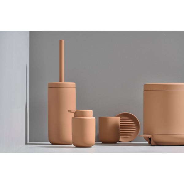 Dzintara brūns keramikas trauks zobu birstēm Zone Ume Amber-image-4